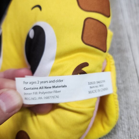 Little Tikes Hand Puppet Giraffe Plush Stuffed Animal Toy Yellow 8'' Tall - Picture 5 of 7